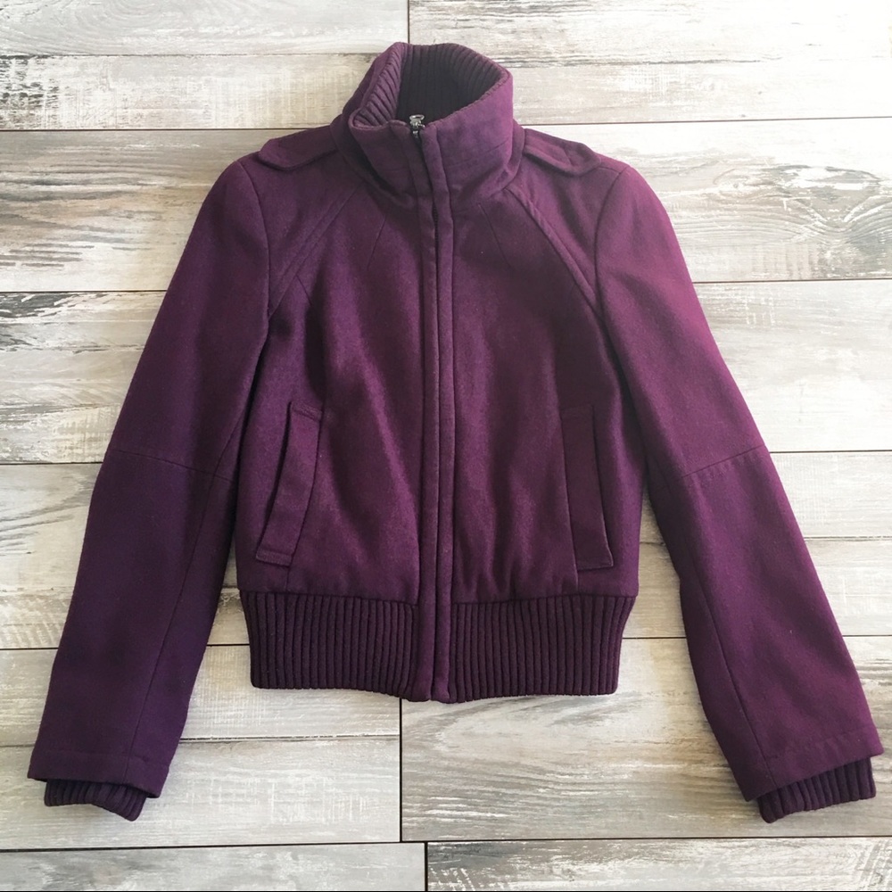 Black Rivet Wool Jacket